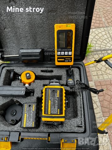 4D ЛАЗЕРЕН НИВЕЛИР DeWalt с 16 линии 4 точков Зелен Лъч + ПРИЕМНИК 30м, снимка 5 - Измервателни инструменти - 41187650