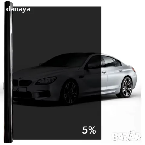 5242 Фолио за затъмняване на прозорци 5 процента черно, 50×300см, снимка 6 - Аксесоари и консумативи - 47444304