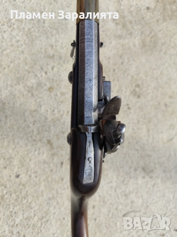 Автентична кремъчна дамаскова пушка, снимка 5 - Антикварни и старинни предмети - 52891453