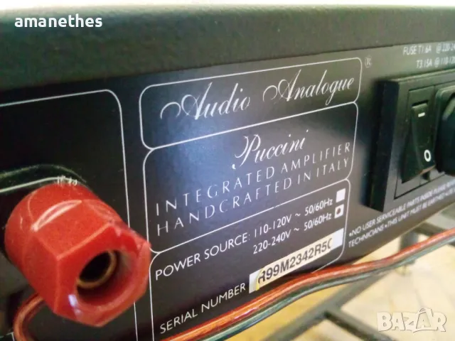ЗАМЯНА!!AUDIO ANALOGUE Puccini-Handcrafted in Italy, снимка 10 - Ресийвъри, усилватели, смесителни пултове - 48978831