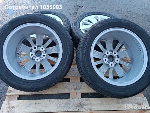 Лети джанти 16ки 5х112 VW + летни гуми 205/55/16 Hankook, снимка 9 - Гуми и джанти - 52866696