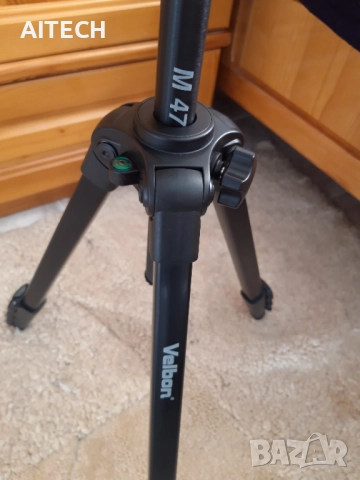 Трипод Velbon M47  + Калъф, снимка 3 - Чанти, стативи, аксесоари - 52812141