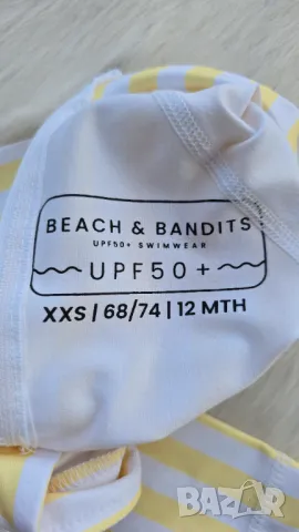 Нов детски бански UPF 50+ размер 9-12 месеца , снимка 3 - Бебешки бански - 49912001