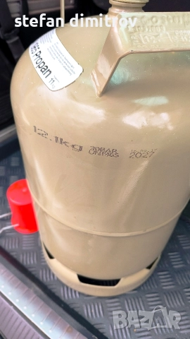 газова бутилка за битова газ с ъглов кран 11килограма , снимка 6 - Газови котлони - 52889765