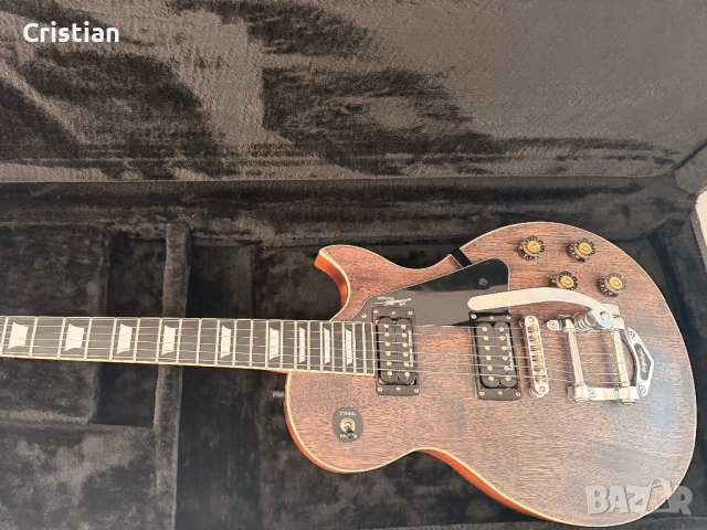Luthier Custom Les Paul Tribute – Seymour Duncan JB/Jazz, Bigsby, Roasted Maple