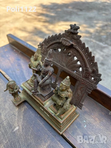 Индийска месингова фигура/статуя, снимка 3 - Колекции - 50704303
