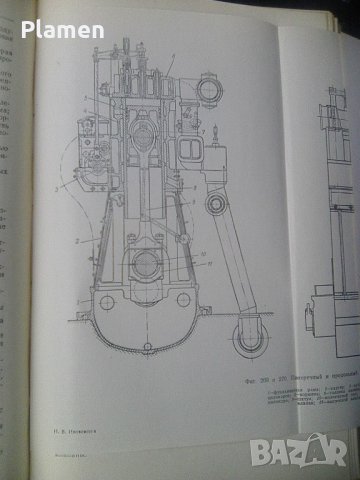 Книга за двигателите с вътрешно горене издателство на Отбранителната индустрия на СССР от 1954 , снимка 3 - Други ценни предмети - 41786821