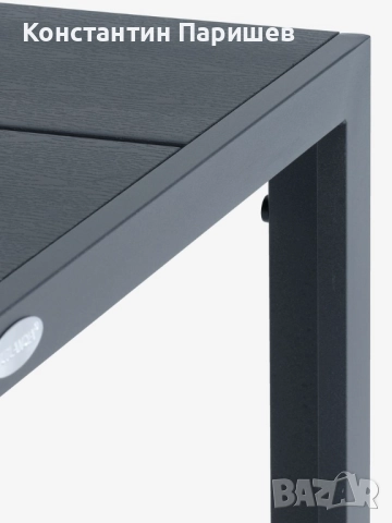 Чисто нова градинска маса Ш90xД90 черна, снимка 5 - Маси - 52164096