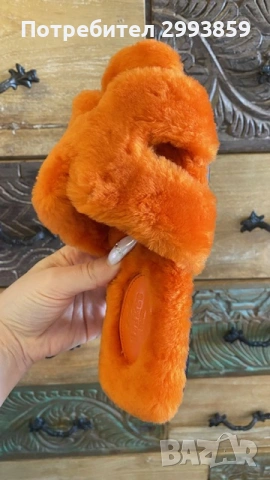 чехли ЕРМЕС*HERMES ORAN 100% WOOL, снимка 6 - Чехли - 53644200