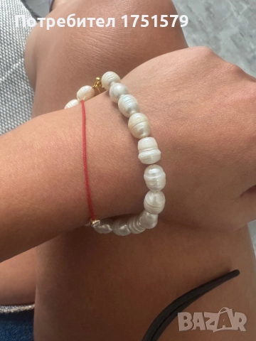 Нова гривна за крак с естествени перли, снимка 10 - Гривни - 52145474