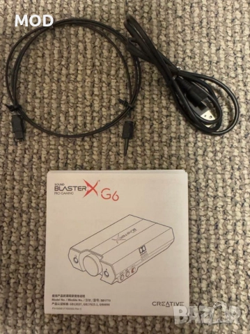 Външна звукова карта Creative Sound BlasterX G6, снимка 7 - Други - 52103242