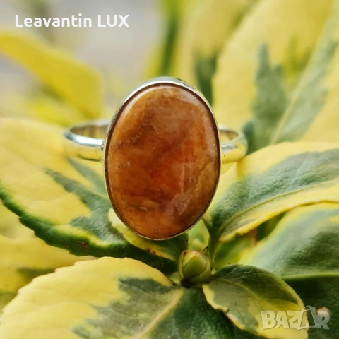 Сребърен пръстен с Корал , снимка 3 - Пръстени - 52031339