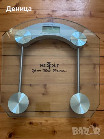 Електронен стъклен кантар Sapir, снимка 2 - Друга електроника - 48632233