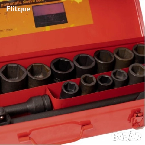 Комплект ударни вложки 3/4 с тресчотка - гедоре, снимка 2 - Други стоки за дома - 52861473