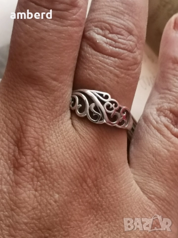 Сребърен пръстен модел R103, снимка 3 - Пръстени - 51987431