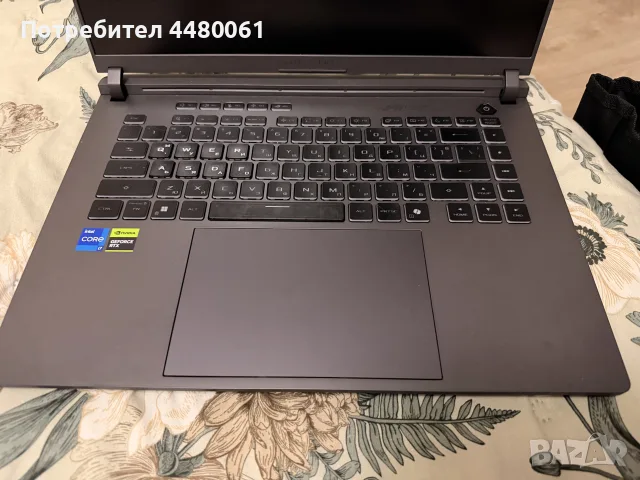 Лаптоп ASUS ROG Strix G16 (i7 / RTX 5070) – КАТО НОВ, 2г. Гаранция!, снимка 7 - Лаптопи за игри - 55905936