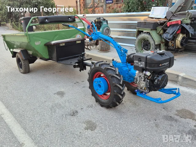 продава се Беларус МТЗ 08 с дизелов чисто нов италянски двигател Ломбардини 10 к.с.гаранция 24м., снимка 8 - Градинска техника - 55791325