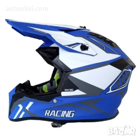 Каска Мотор Крос/АТВ/Бъги/Вело два Цвята, снимка 5 - Аксесоари и консумативи - 50109219