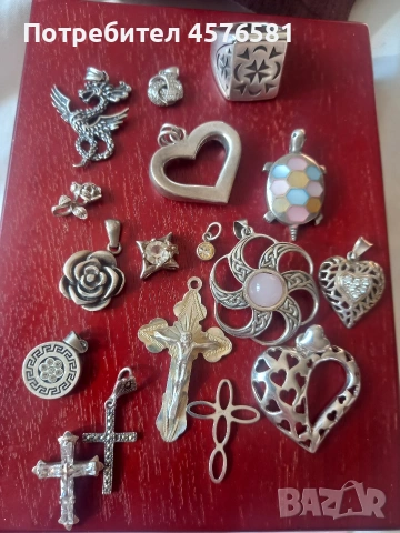 сребърни бижута тествани и маркирани, снимка 2 - Колиета, медальони, синджири - 53338592