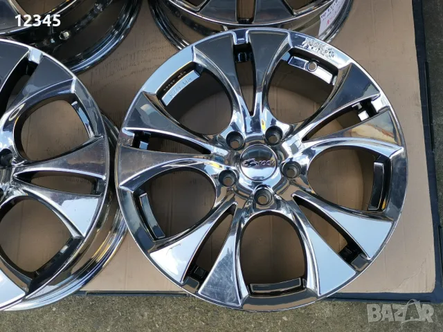 нови никелирани джанти BROCK 17’’5x114,3 -№774, снимка 6 - Гуми и джанти - 49780399