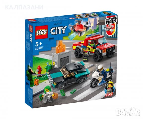 LEGO® City Fire 60319 - Спасение при пожар и полицейско преследване, снимка 1 - Конструктори - 38794059