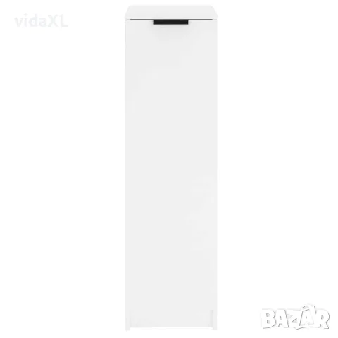 vidaXL Шкаф за обувки, бял, 30x35x100 см, инженерно дърво, снимка 5 - Скринове - 56147951