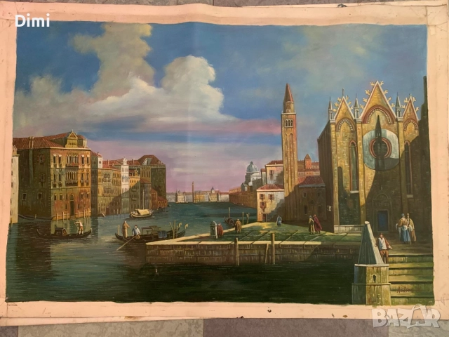 НИЛСОН (Nilson) ВЕНЕЦИЯ масло/платно, снимка 3 - Картини - 52815514