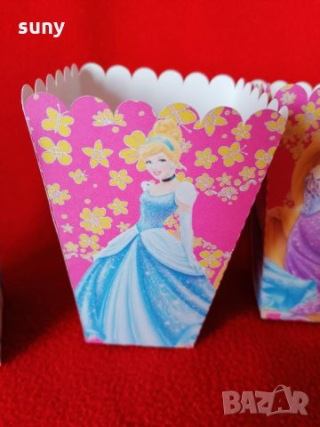 Кутийка за пуканки / чипс / бонбони с Принцеси , снимка 4 - Други - 34017951