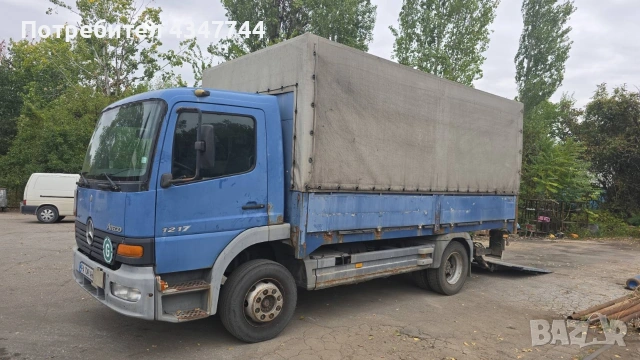 Мерцедес Атего 1217 бордови на ресори. , снимка 2 - Камиони - 53531308