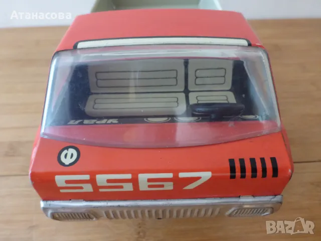 Метално механично камионче УРАЛ камион количка играчка 1970 г, снимка 9 - Коли, камиони, мотори, писти - 48203032