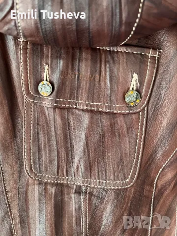 Яке Just Cavalli от естествена кожа и естествен косъм, снимка 9 - Якета - 50274781