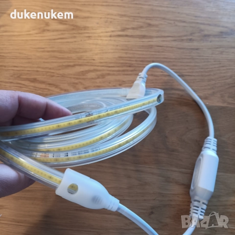 COB LED лента XUNATA 220V, 2 м, 288 LED/m, IP65, студена светлина 4000K, снимка 9 - Лед осветление - 52652086