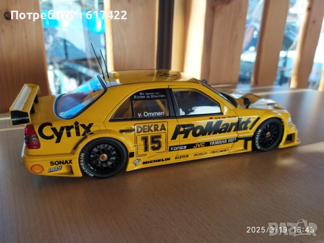 1:18 Метален модел на MERCEDES C-Klass DTM Team AMG - UT models / Minichamps, снимка 8 - Колекции - 53142144