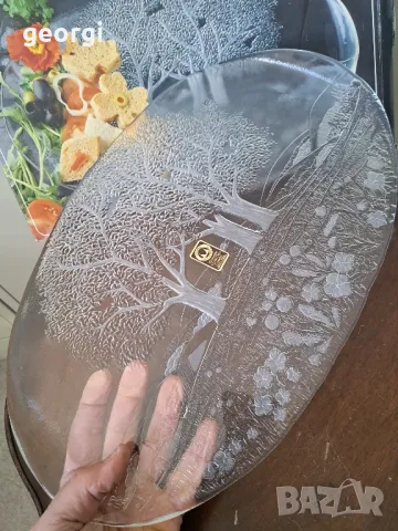 немско стъклено плато поднос Waltherglas     5/1, снимка 3 - Аксесоари за кухня - 49078380