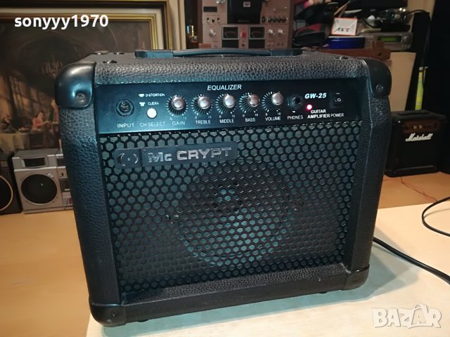 MC CRYPT GW-25 GUITAR AMPLIFIER-ВНОС GERMANY 1302231715L, снимка 4 - Ресийвъри, усилватели, смесителни пултове - 39662181