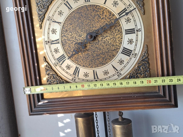 немски стенен часовник с махало 32/1, снимка 8 - Стенни часовници - 53072434