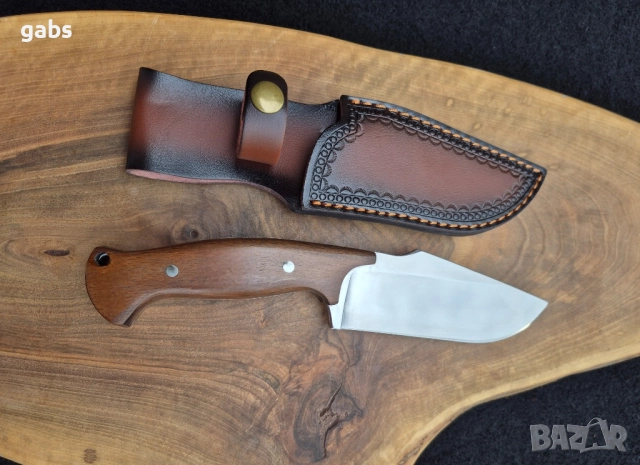 Ръчно изработен нож с кожена кания,LN403, снимка 4 - Ножове - 49020994