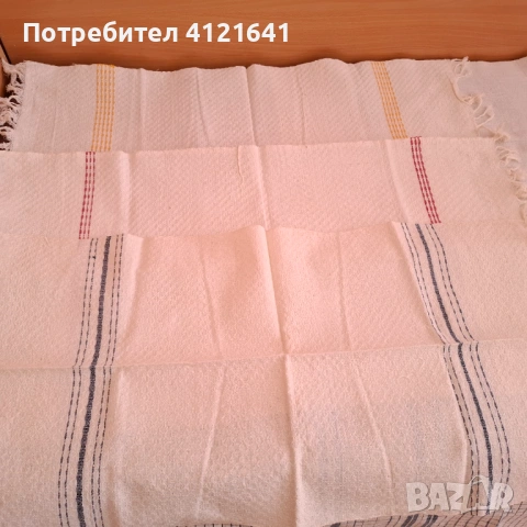 Ръчно тъкани кърпи, памук, от чеиза на майка ми, снимка 8 - Хавлиени кърпи - 53838774