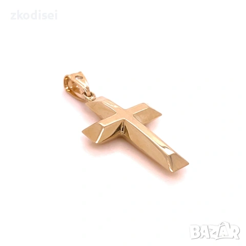 Златен медальон 1,26гр. 14кр. проба:585 модел:37733-3, снимка 2 - Колиета, медальони, синджири - 53769672