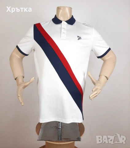 Polo Ralph Lauren Soft Cotton - Оригинална мъжка тениска с яка р-р M, снимка 3 - Тениски - 53463490