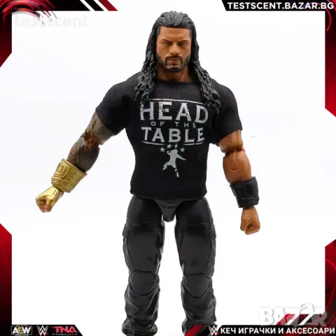 Екшън фигура WWE Roman Reigns Роман Рейнс ELITE SERIES Bloodline mattel figure елит, снимка 1 - Колекции - 48384867