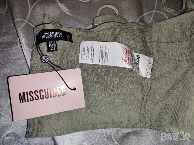 Топ Missguided р-р М, нов, с етикет , снимка 5 - Корсети, бюстиета, топове - 42614566