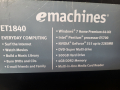 Emаchines ET1840 компютър, снимка 3