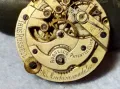 THOS RUSSELL МЕХАНИЗЪМ от МАРКОВ РЯДЪК СТАР ДЖОБЕН ЧАСОВНИК с РИСУВАН ПОРЦЕЛАНОВ ЦИФЕРБЛАТ 12619, снимка 4