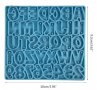 Букви азбука латиница числа цифри дупки висулки обеци колие бижу силиконов молд форма фондан смола, снимка 2
