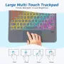 Калъф с отделяща се клавиатура за iPad Pro 11 M4/M5, сив, снимка 4
