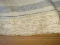 Автентичен ръчно тъкан плат - кенар с дантела . Носия, снимка 7