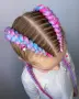 🎁Боксьорски Плитки 👑Box braids Детски прически Опашки Бохо Туистъри Ариел Къдрици Афро Канекалон , снимка 13