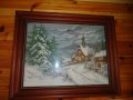 Гоблен Горски параклис през зимата, снимка 2