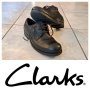 clarks 1825 gore-tex мъжки обувки естествена кожа номер 44,5 UK 10 черни , снимка 1 - Ежедневни обувки - 42702038